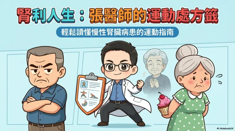 腎臟病患者的運動建議 衛教漫畫封面